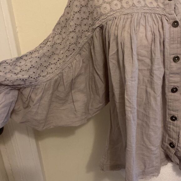 Free People EUC, never worn. size XS slate top - Boho dream! - Picture 3 of 5